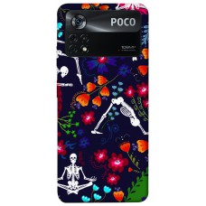 TPU чохол Demsky Yoga skeletons для Xiaomi Poco X4 Pro 5G