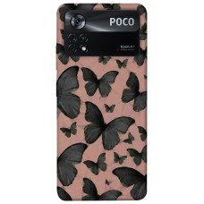 TPU чохол Demsky Порхающие бабочки для Xiaomi Poco X4 Pro 5G