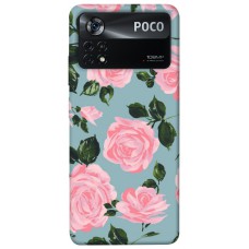 TPU чохол Demsky Розовый принт для Xiaomi Poco X4 Pro 5G