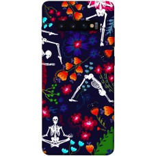 TPU чохол Demsky Yoga skeletons для Samsung Galaxy S10+