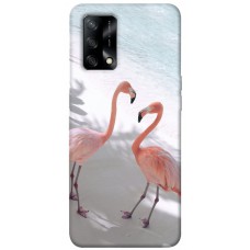TPU чохол Demsky Flamingos для Oppo A74 4G