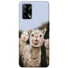 TPU чохол Demsky Funny llamas для Oppo A74 4G