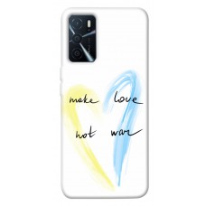 TPU чехол Demsky Make love not war для Oppo A16s / A16