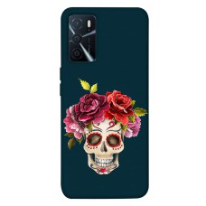 TPU чохол Demsky Flower skull для Oppo A16s / A16