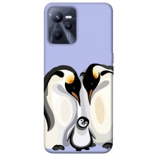 TPU чохол Demsky Penguin family для Realme C35