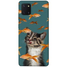 TPU чохол Demsky Cat with fish для Samsung Galaxy Note 10 Lite (A81)