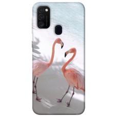 TPU чехол Demsky Flamingos для Samsung Galaxy M21