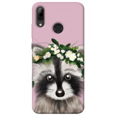 Термополіуретановий (TPU) чохол Raccoon in flowers для Huawei P Smart (2019)