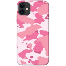 TPU чохол Demsky Розовый камуфляж 2 для Apple iPhone 11 (6.1")