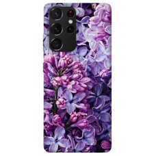 TPU чехол Demsky Violet blossoms для Samsung Galaxy S21 Ultra