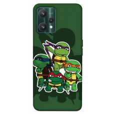 TPU чохол Demsky Green turtles для Realme 9 Pro