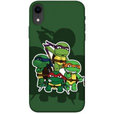 TPU чехол Demsky Green turtles для Apple iPhone XR (6.1")