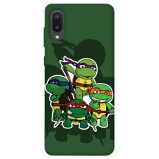 TPU чехол Demsky Green turtles для Samsung Galaxy A02