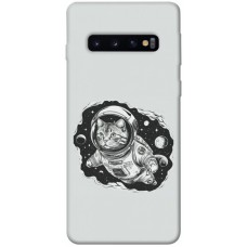 TPU чехол Demsky Кіт космонавт для Samsung Galaxy S10