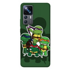 TPU чехол Demsky Green turtles для Xiaomi 12T / 12T Pro