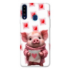 TPU чехол Demsky Animals love 6 для Samsung Galaxy A20s