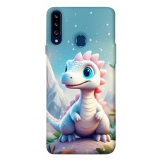 TPU чохол Demsky Білий дракоша для Samsung Galaxy A20s