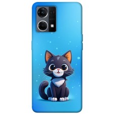 TPU чехол Demsky Кошеня для Oppo Reno 7 4G