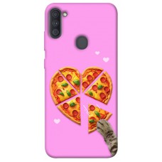 TPU чехол Demsky Pizza Love для Samsung Galaxy A11