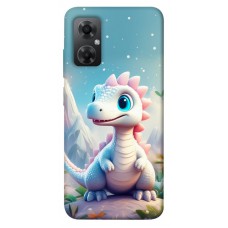 TPU чехол Demsky Білий дракоша для Xiaomi Redmi Note 11R