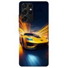 TPU чохол Demsky Yellow Porsche для Samsung Galaxy S21 Ultra