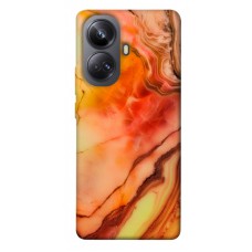 TPU чохол Demsky Червоний корал мармур для Realme 10 Pro+