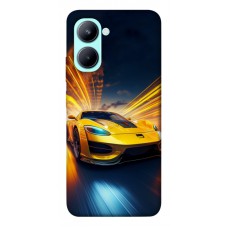 TPU чохол Demsky Yellow Porsche для Realme C33