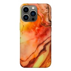 TPU чохол Demsky Червоний корал мармур для Apple iPhone 13 Pro (6.1")