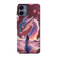 TPU чохол Demsky Girl and dragon для Samsung Galaxy A06