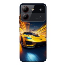 TPU чохол Demsky Yellow Porsche для ZTE Blade A54 4G