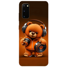 TPU чохол Demsky ведмежа меломан 2 (bear listening music) для Samsung Galaxy S20+