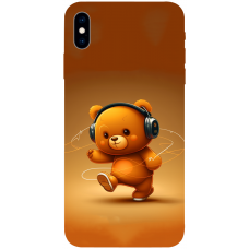 TPU чохол Demsky ведмежа меломан 3 (bear listening music) для Apple iPhone xs