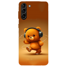 TPU чохол Demsky ведмежа меломан 3 (bear listening music) для Samsung Galaxy S21