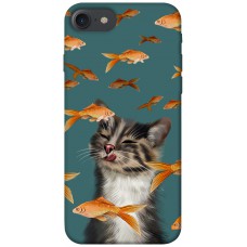 TPU чохол Demsky Cat with fish для Apple iPhone 7 / 8 (4.7")