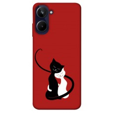 TPU чохол Demsky Влюбленные коты для Realme 10 4G