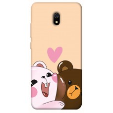 TPU чехол Demsky Медвежата для Xiaomi Redmi 8a