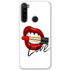 TPU чохол Demsky Красные губы для Xiaomi Redmi Note 8