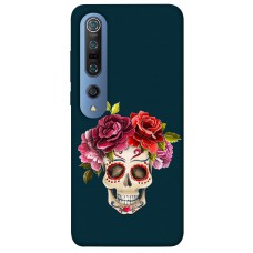 TPU чехол Demsky Flower skull для Xiaomi Mi 10 / Mi 10 Pro