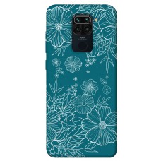 TPU чехол Demsky Botanical illustration для Xiaomi Redmi Note 9 / Redmi 10X