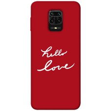 TPU чехол Demsky Hello love для Xiaomi Redmi Note 9s / Note 9 Pro / Note 9 Pro Max