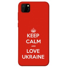 TPU чохол Demsky Keep calm and love Ukraine для Huawei Y5p