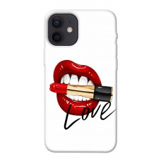 TPU чохол Demsky Красные губы для Apple iPhone 12 mini (5.4")