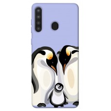 TPU чехол Demsky Penguin family для Samsung Galaxy A21