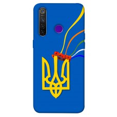 TPU чохол Demsky Квітучий герб для Realme 5 Pro