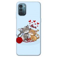 TPU чохол Demsky Два кота Love для Nokia G21