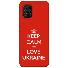 TPU чохол Demsky Keep calm and love Ukraine для Xiaomi Mi 10 Lite