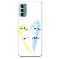 TPU чехол Demsky Make love not war для Motorola Moto G60