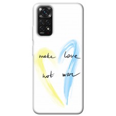 Термополіуретановий (TPU) чохол Make love not war для Xiaomi Redmi Note 11 (Global) / Note 11S
