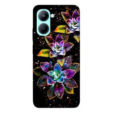 Термополіуретановий (TPU) чохол Flowers on black для Realme C33