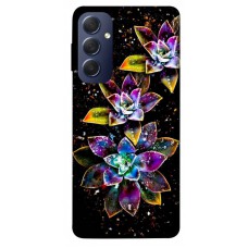 TPU чохол Demsky Flowers on black для Samsung Galaxy M54 5G